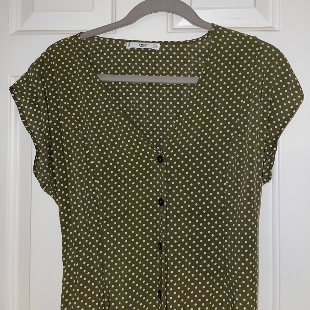 Mango Polkadot Summer Dress